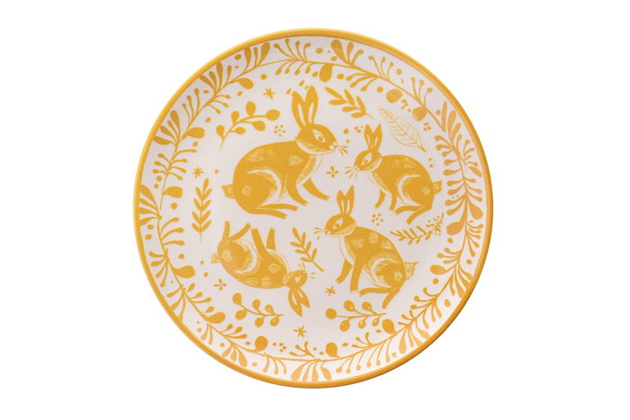 Hermia Set de 6 Platos de Postre Frequent Naranja y Blanco de Pascua